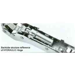 Cerniera CLIP ad applicazione esterna con ammortizzatore e piastrina 765177
