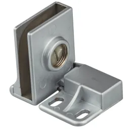 Cerniera per porte in vetro UNION senza foratura - Coppia / Alluminio