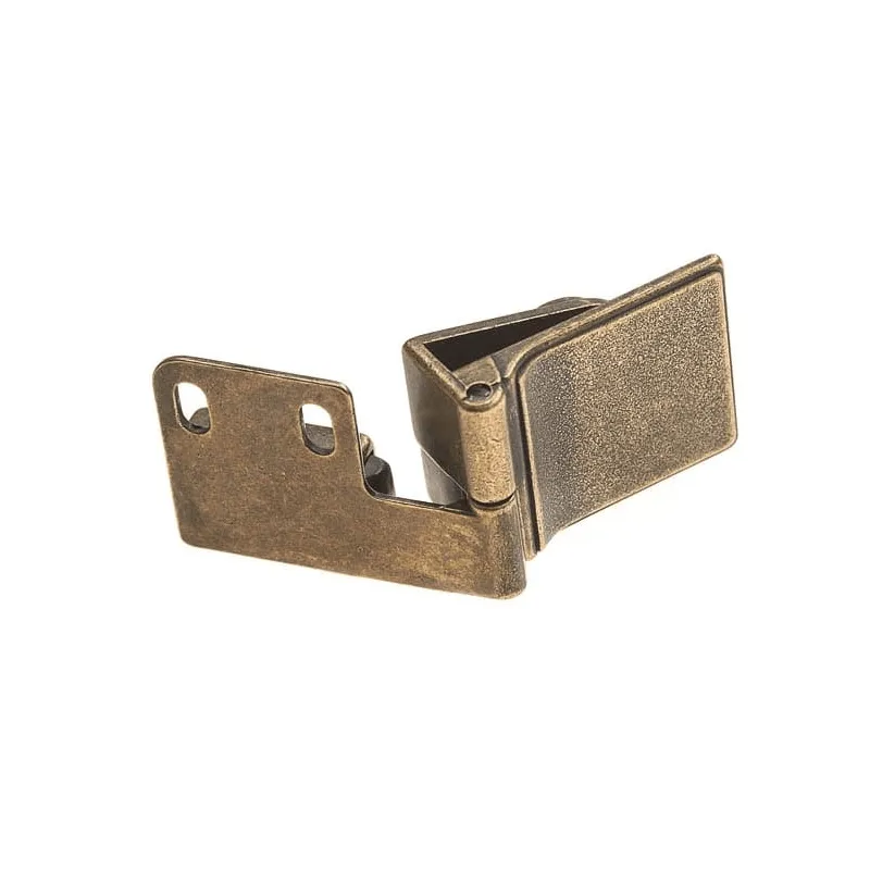Cerniera centrale per porte in vetro UNION senza foratura / Ottone patinato