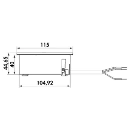 Presa elettrica Twist ovale 2x 230V / Nero opaco