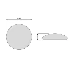 Fermaporta autoadesivo INTRO / Grigio