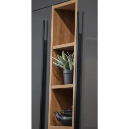 Maniglia per armadio MERCUR 1100 mm / Nero spazzolato