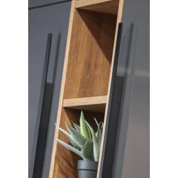 Maniglia per armadio MERCUR 1100 mm / Nero spazzolato