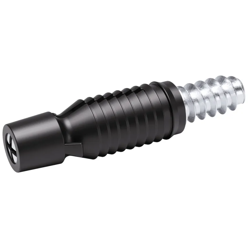 Perno di giunzione per collegamenti nascosti con tassello PAD / Nero - 10 pz.