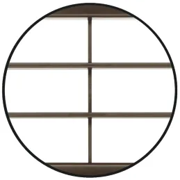 Griglia di ventilazione in plastica 458 x 65 mm / Marrone