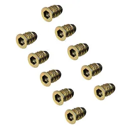 Dado a T con flangia in zinco / 10 pz