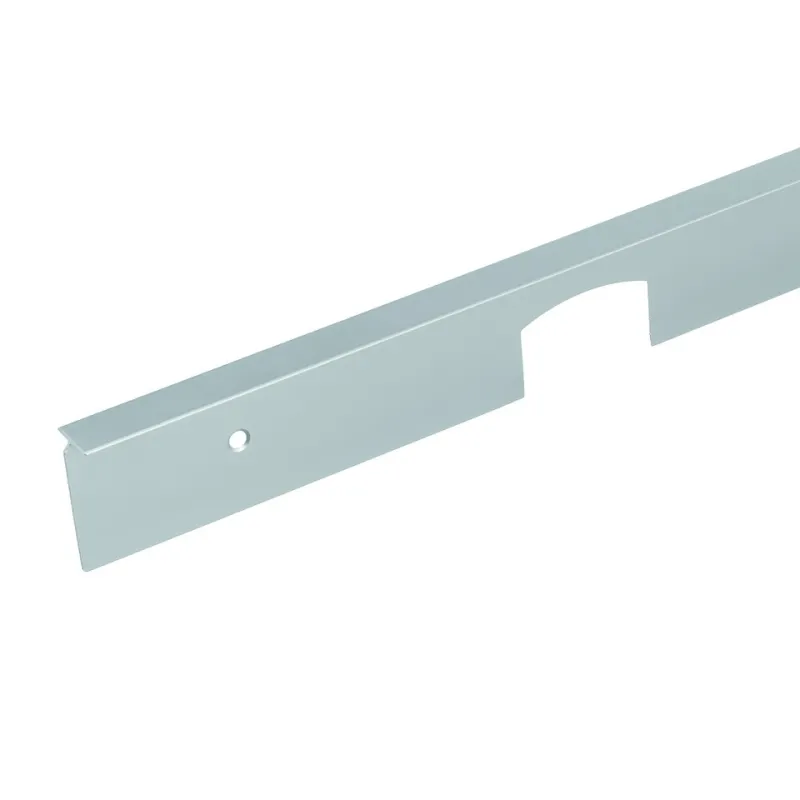 Profilo di giunzione angolare per bordo diritto per piano da 38 mm / Acciaio inox