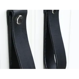 Pomolo in pelle DOLCE Maxi / Nero