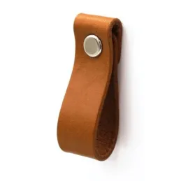 Maniglia a pomello in pelle DOLCE Mini / Marrone