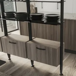 Set di maniglie per armadio per il sistema modulare per guardaroba ZERO / Nero opaco