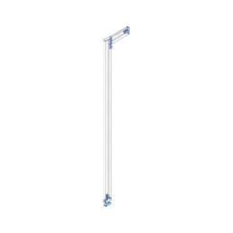 Set di supporti per montante per sistema modulare per guardaroba ZERO / Beige