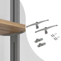 Set di supporti per ripiano in legno per il sistema modulare per armadi ZERO / Beige