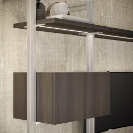 Set di maniglie per armadio per sistema modulare guardaroba ZERO / Beige