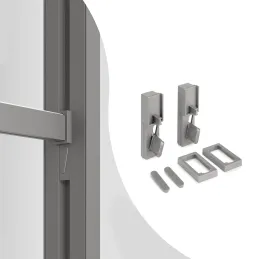 Set di supporti per barra appendiabiti per sistema modulare per armadi ZERO / Beige