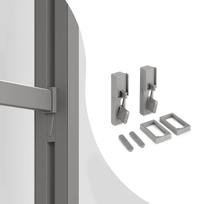 Set di supporti per barra appendiabiti per sistema modulare per armadi ZERO / Beige