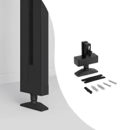 Set di supporti da soffitto per il sistema modulare per guardaroba ZERO / Nero opaco