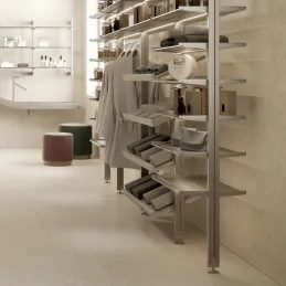 Set di supporti a soffitto per il sistema modulare per guardaroba ZERO / Beige