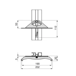 Set di supporti per ripiano in legno inclinabile per sistema modulare per guardaroba ZERO / Nero opaco