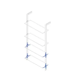 Set di supporti per ripiano inclinabile in legno per sistema modulare per armadi ZERO / Beige