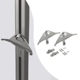 Set di supporti per ripiano inclinabile in legno per sistema modulare per armadi ZERO / Beige