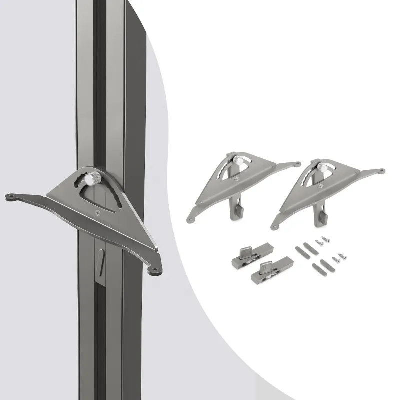 Set di supporti per ripiano inclinabile in legno per sistema modulare per armadi ZERO / Beige