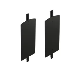 Set di supporti per appendiabiti ribaltabile per sistema modulare per armadi ZERO / Nero opaco