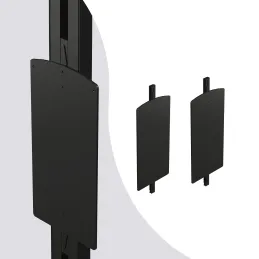 Set di supporti per appendiabiti ribaltabile per sistema modulare per armadi ZERO / Nero opaco