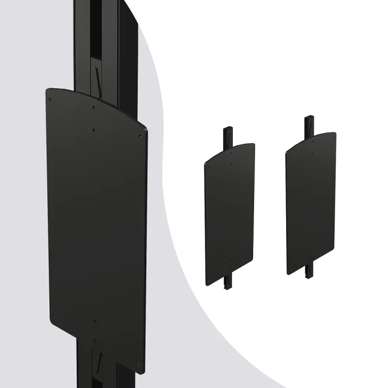 Set di supporti per appendiabiti ribaltabile per sistema modulare per armadi ZERO / Nero opaco