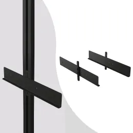Set di maniglie per cestelli estraibili per il sistema modulare per armadi ZERO / Nero opaco