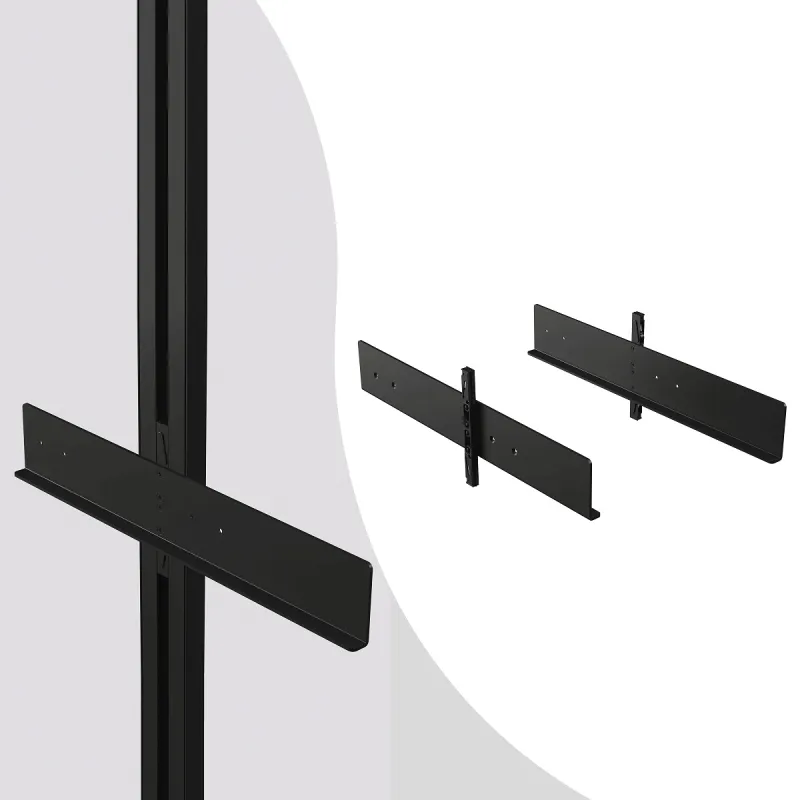 Set di maniglie per cestelli estraibili per il sistema modulare per armadi ZERO / Nero opaco