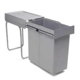Cestino estraibile LINEA 300mm - 1x40L / Grigio