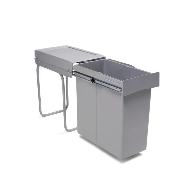 Cestino estraibile LINEA 300mm - 1x40L / Grigio