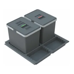 Pattumiera da cassetto METROPOLIS 600 mm / Grigio scuro