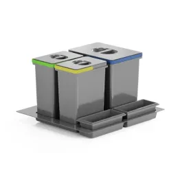 Pattumiera da cassetto EVEREST 600 mm / Grigio