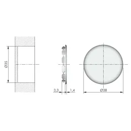 Set di ferramenta di giunzione per letto SPIRAL LOCK / Bianco