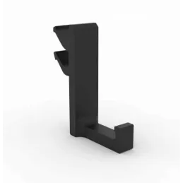 Gancio appendiabiti per profilo USEit - 6 pz / Nero spazzolato
