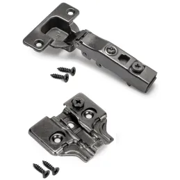 Cerniera a scodellino con ammortizzatore EXLUSIVE X91 con basetta 3D / Titanio