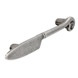 Maniglia KNIFE / Argento anticato
