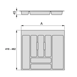 Credenza OPTIMA / Grigio