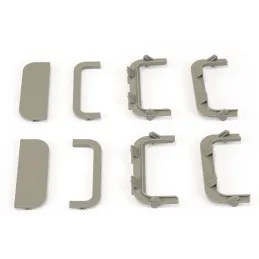 Set di tappi terminali in PVC per profili GOLA - C / Inox