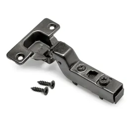 Cerniera a incasso con ammortizzatore EXLUSIVE X91 con piastra 3D / Titanio
