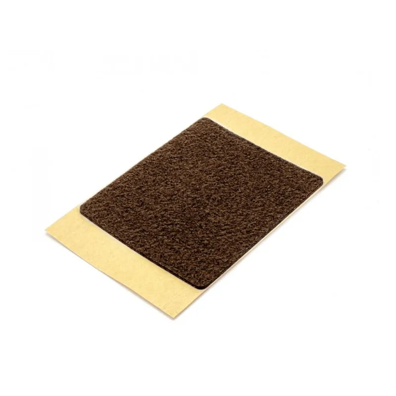Cuscinetto adesivo in feltro 120x100 mm / Marrone