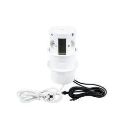 Presa estraibile con ricarica wireless 4x230V + ricarica 2xUSB A/C + RJ45 / Bianca