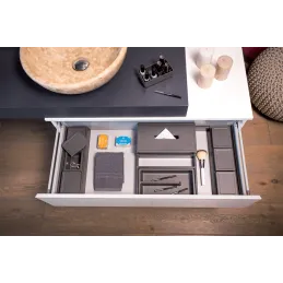 Organizer per cassetto del bagno BEAUTY S - 450 mm / Antracite