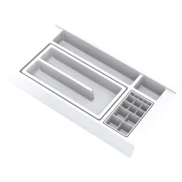 Organizer per cassetto del bagno BEAUTY L - 400 mm / Bianco