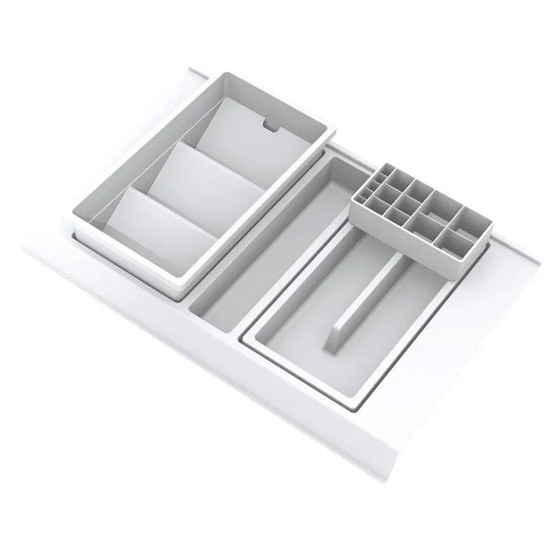Organizer per cassetto del bagno BEAUTY XL - 400 mm / Bianco