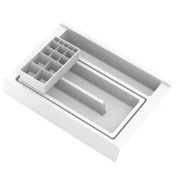 Organizer per cassetto del bagno BEAUTY L - 350 mm / Bianco
