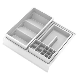 Organizzatore per cassetto del bagno BEAUTY XL - 350 mm / Bianco