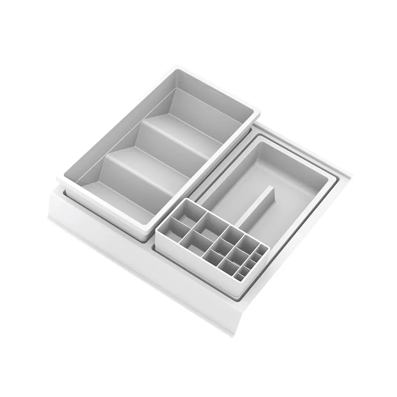 Organizzatore per cassetto del bagno BEAUTY XL - 350 mm / Bianco