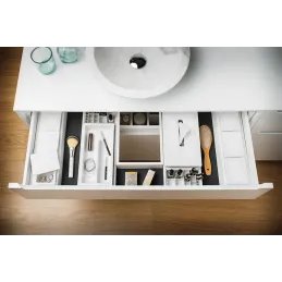 Organizer per cassetto del bagno BEAUTY L - 270 mm / Bianco